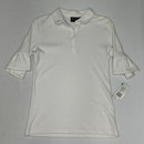 Nautica Solid White Polo Large 12-14