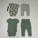 Bloomie's Baby Geometric Dinos 4-Pc Set 3 mth