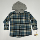 Kids Headquarters Plaid Hoodie Top 3T