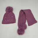 InMocean Embellished Hat & Scarf: One Size