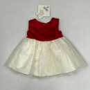 Blueberi Boulevard Red Fluffy Dress 3/6m