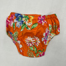Rare Editions Orange Floral Diaper Cover 12 Mth