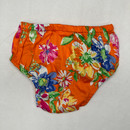 Rare Editions Orange Floral Diaper Cover 12 Mth