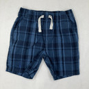 Nautica Navy Blue Checkered Print Shorts 24 Mth