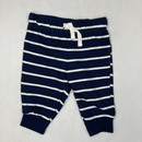 Carters Navy Blue Striped Pants 3 Mth