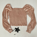 Stella 88 Pink Velvet Top L