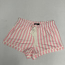 Aqua Pink Striped Lounge Shorts XS