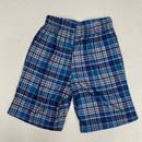 Max & Olivia Blue Plaid PJ Shorts 6/7