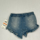 First Impressions Polka Dot Jean Shorts 12 mth A