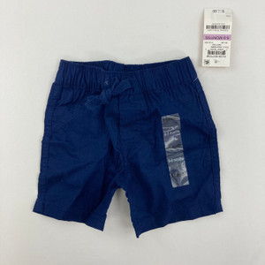 First Impressions Navy Woven Shorts 6-9 mth