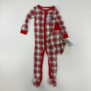 Max and Olivia Red Plaid Sleepwear 18 mth