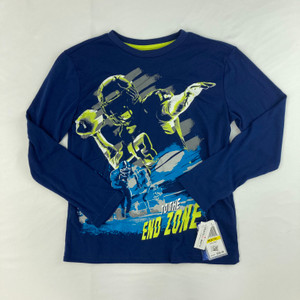 Max and Olivia End Zone Pajama Top M 8/10 yr
