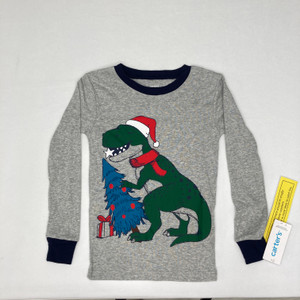 Carters Christmas Rex Pajama Top Kid 7-8