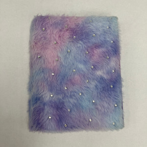Fur Rhinestone Notebook