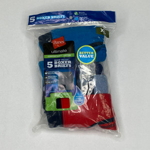 Hanes 4-Pk Tagless Boxer Briefs XL