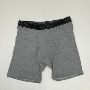 Hanes Gray Boxer Briefs Large