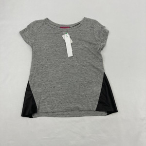 Aqua Speckled Leather Shirt Large