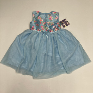 Blueberi Boulevard Blue Floral Dress 6 YR