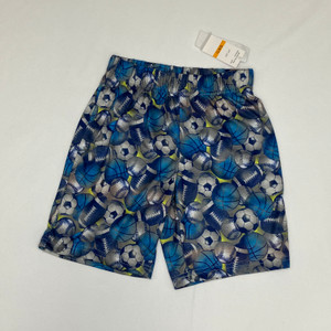 Max & Olivia Blue Sports Print Shorts Small