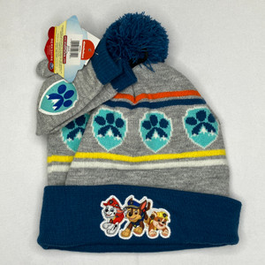 Paw Patrol 2-Pc Hat W/ Mittens One Size
