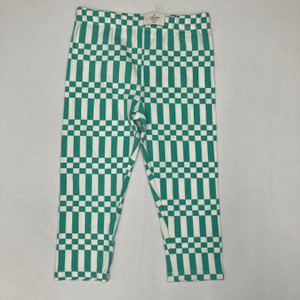Epic Threads Teal and White Checker Print Leggings 4T