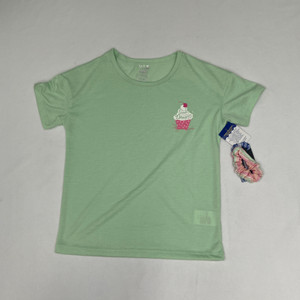 Max & Olivia Green Cupcake PJ Top & Scrunchie S 6X
