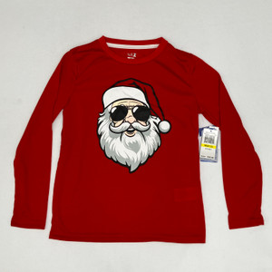 Max & Olivia Red Santa PJ Top M (8/10)