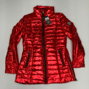 White Mark LA Metallic Puffer Coat 16/M