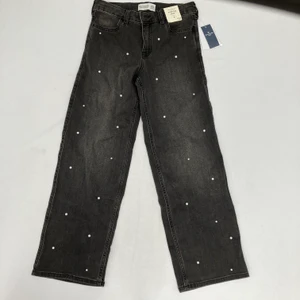 Abercrombie Kids Black Wide Leg Jeans 13/14