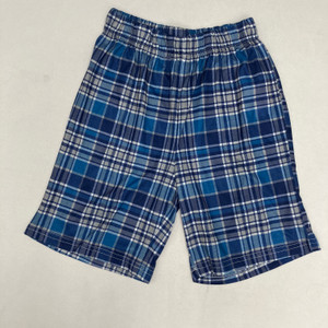 Max & Olivia Blue Plaid PJ Shorts 6/7
