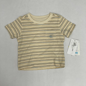 Calvin Klein Jeans Beige Striped T-Shirt 6/9m
