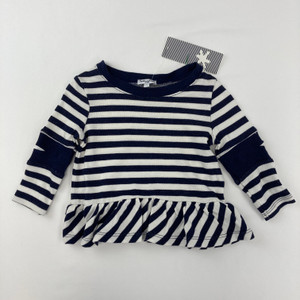 Splendid Navy Cut Out Elbows Top 3-6 mth Splendid Navy Cut Out Elbows Top 3-6 mth