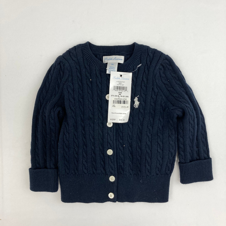 Ralph Lauren Knit Navy Sweater 9 mth