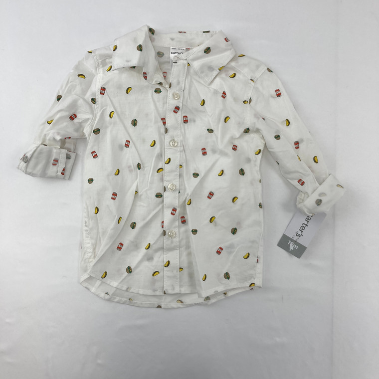 Carters Food and Cola Button-up 18 mth