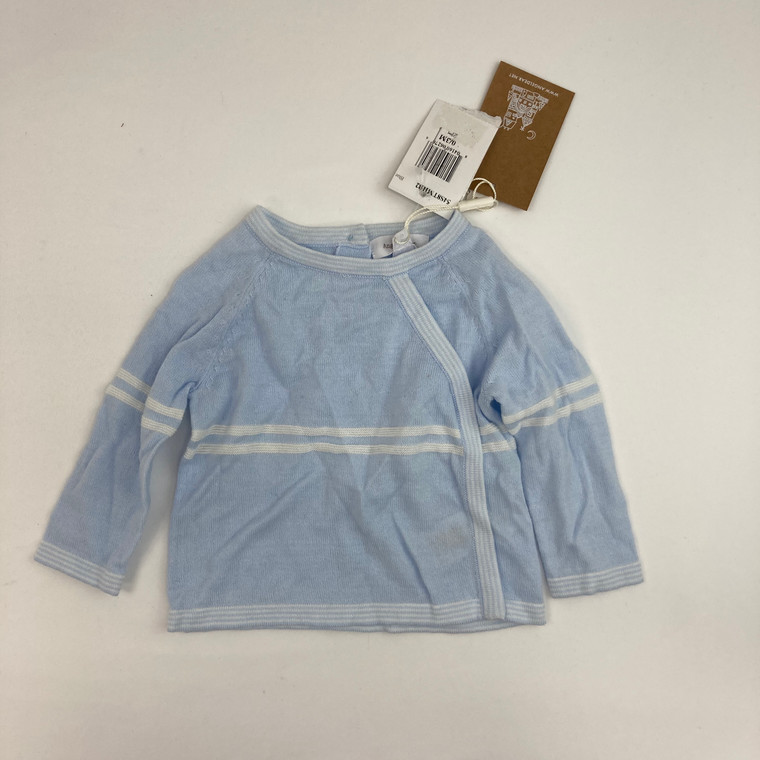 Angel Dear Baby Blue Top 0-3 mth