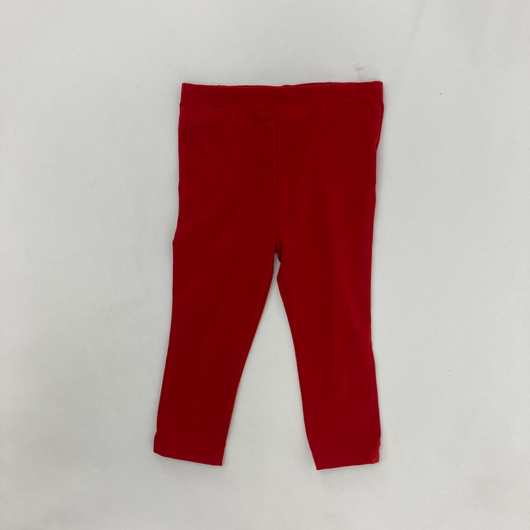 Kids Headquarters Solid Cherry Red Leggings 18 mth