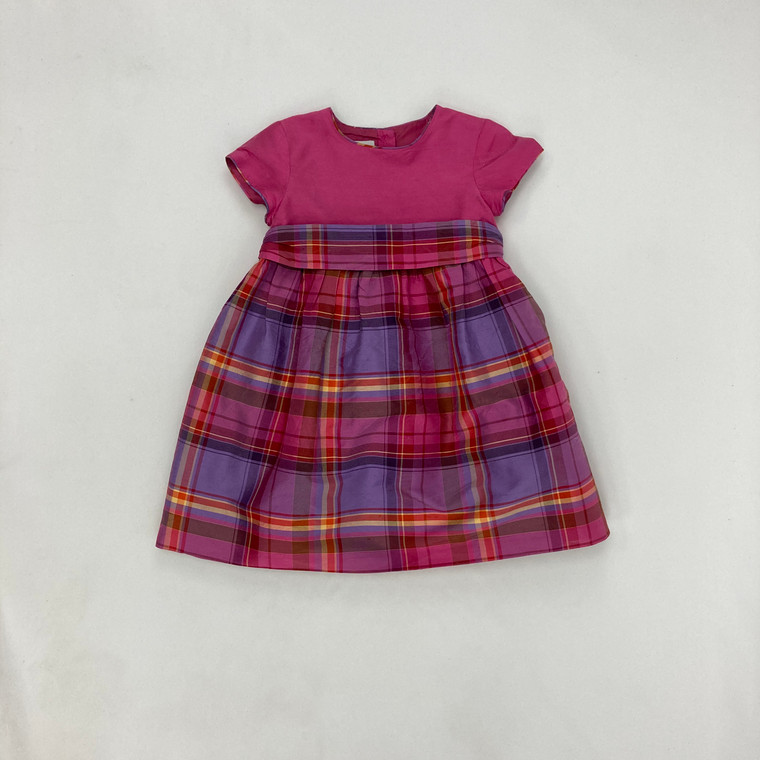 Talbots Kids Silk Plaid Dress 18 mth