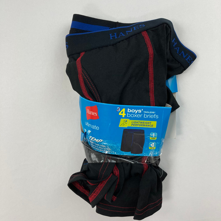 Hanes 3-Pack Tagless Boxer Briefs Large 14-16 yr