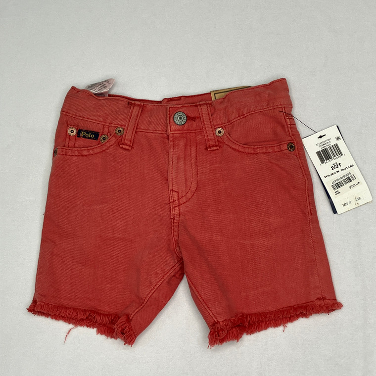 Ralph Lauren Red Denim Shorts 2T