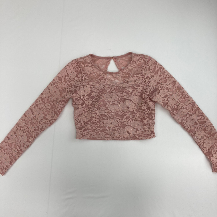 Speechless Kids Glitter Lace Top 8 yr