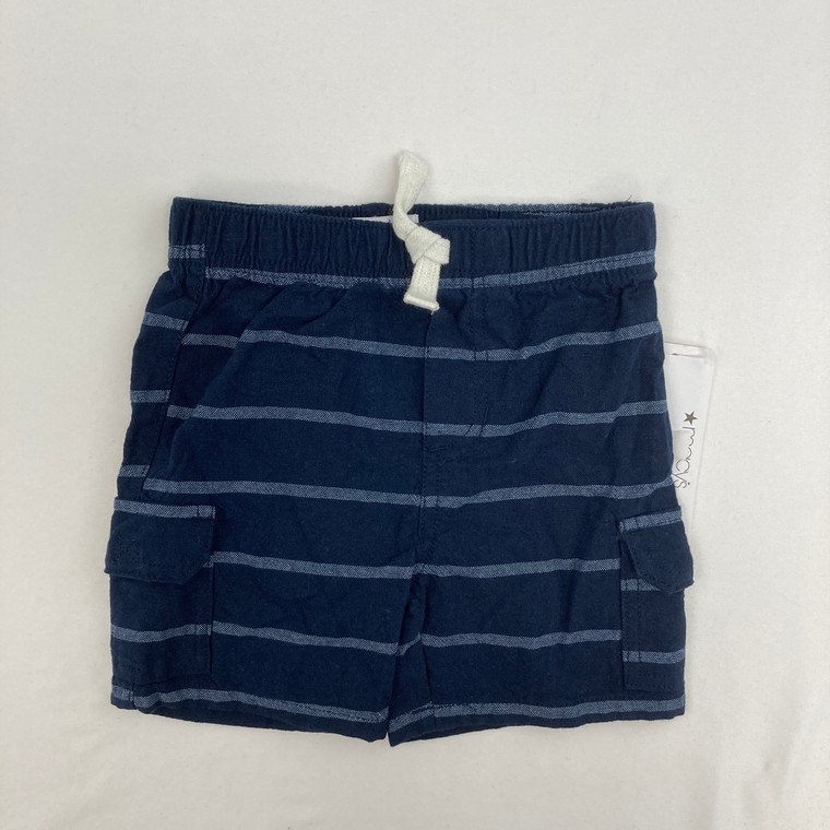 Kids Headquarters Navy Stripe Shorts 6-9 mth