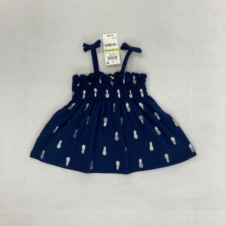 First Impressions Silver Pineapple Dress 0-3 mth
