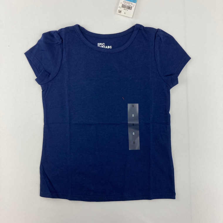 Epic Threads Navy Solid Tee 5 yr