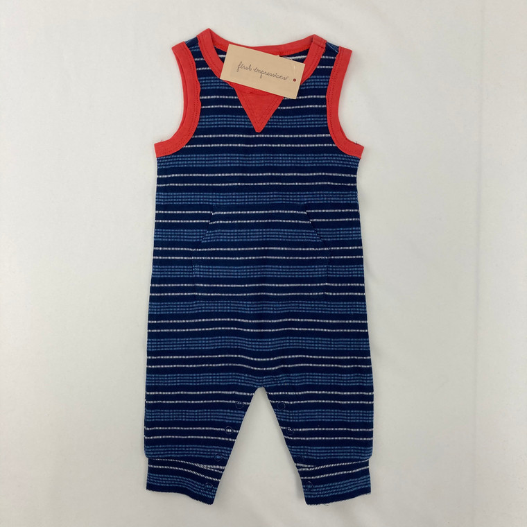 First Impressions Navy Stripe 1pc 0-3 mth