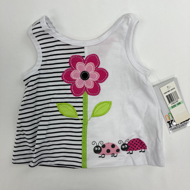 Kids Headquarters Lady Bug Flower Tank 18 mth