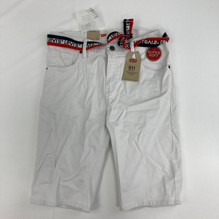 Levis White Super Soft Shorts 18 yr