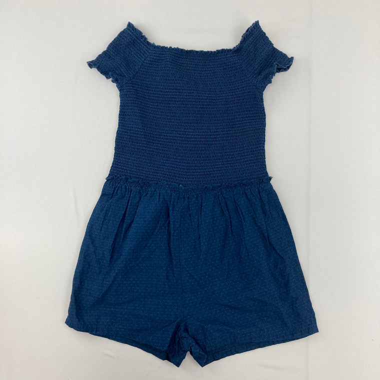 Epic Threads Ruffle Blue Romper Large