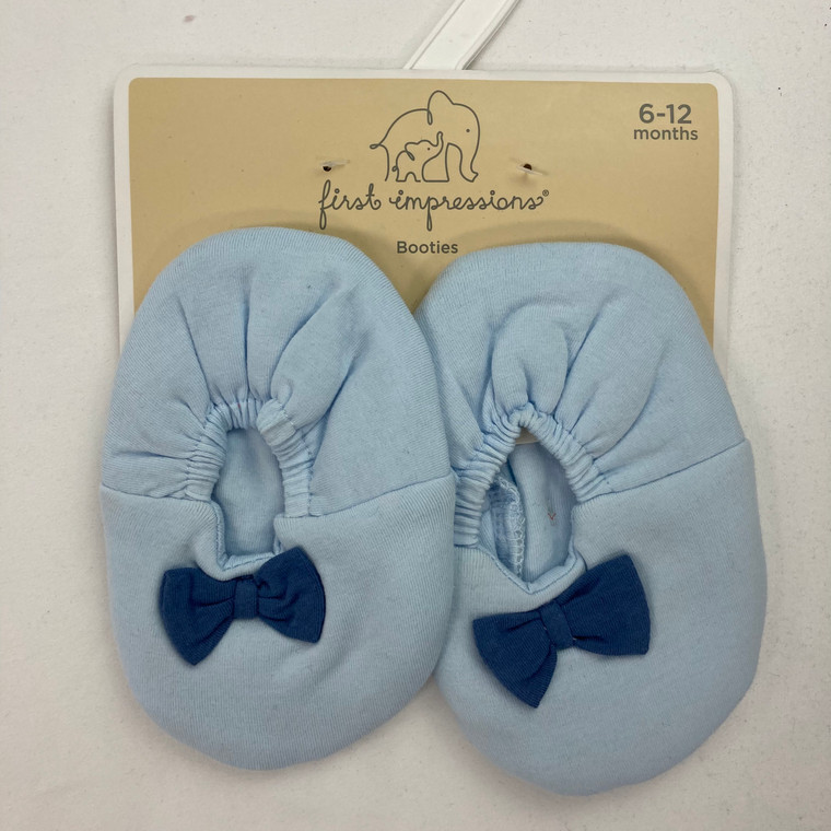 First Impressions Bowtie Booties 6-12 mth