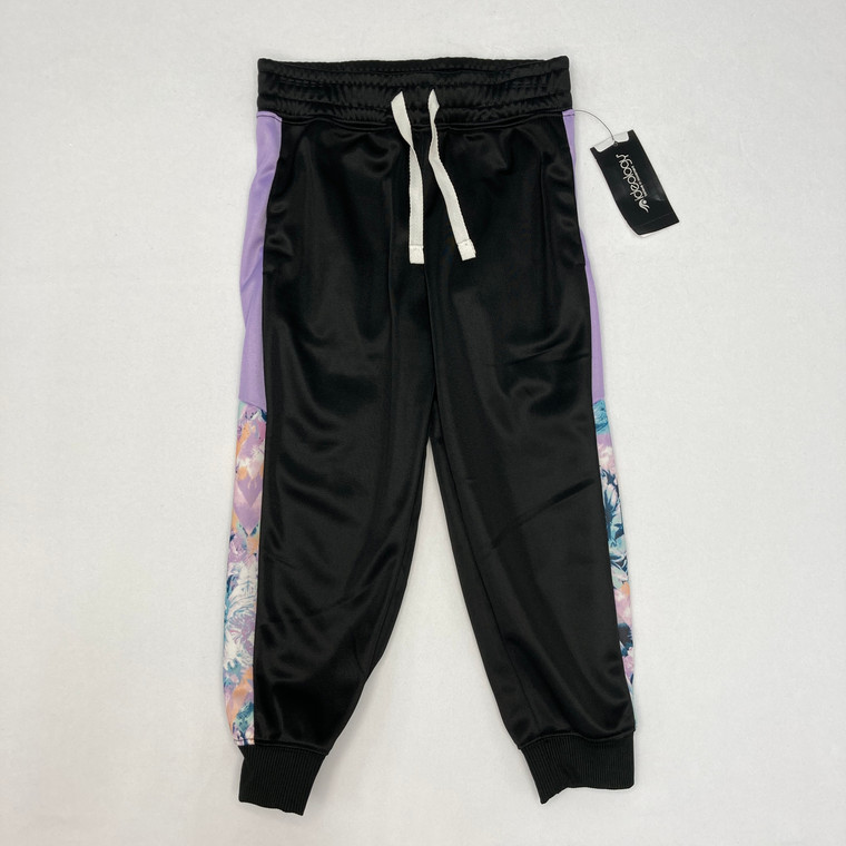 Ideology Floral Purple Striped Athletic Pants 3T