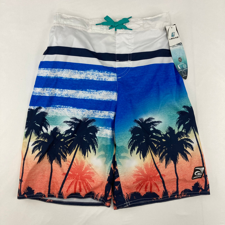 Laguna Palm Tree Swim Trunks L 14/16 yr